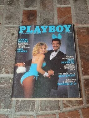 PLAYBOY cover with red and green accents
